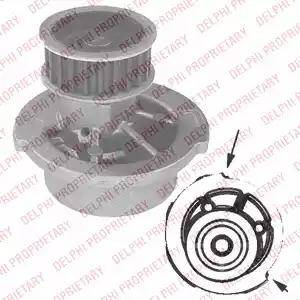 Delphi WP1843 - Water Pump www.autospares.lv