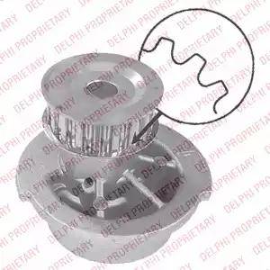 Delphi WP1262 - Water Pump www.autospares.lv