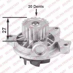 Delphi WP1772 - Water Pump www.autospares.lv