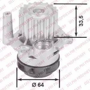 Delphi WP2428 - Water Pump www.autospares.lv