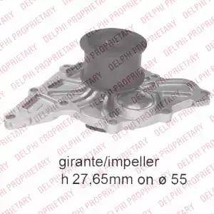 Delphi WP2473 - Water Pump www.autospares.lv