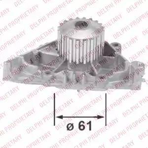 Delphi WP2506 - Водяной насос www.autospares.lv