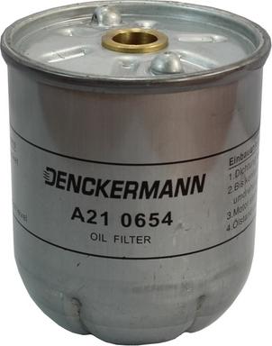 Denckermann A210654 - Eļļas filtrs www.autospares.lv