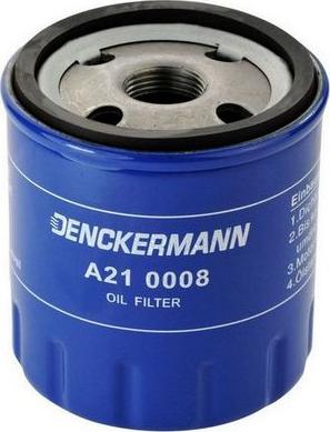 Denckermann A210008 - Eļļas filtrs autospares.lv