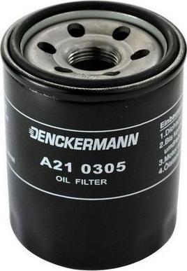 Denckermann A210305 - Масляный фильтр www.autospares.lv