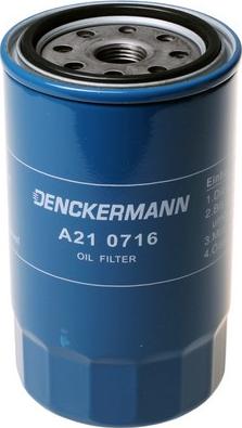 Denckermann A210716 - Eļļas filtrs www.autospares.lv