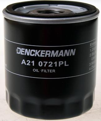 Denckermann A210721PL - Eļļas filtrs autospares.lv