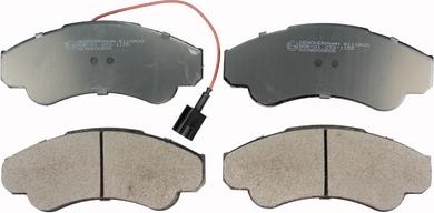 Denckermann B110900 - Brake Pad Set, disc brake www.autospares.lv