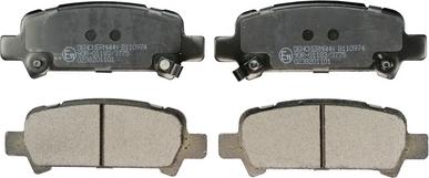 Denckermann B110974 - Brake Pad Set, disc brake www.autospares.lv