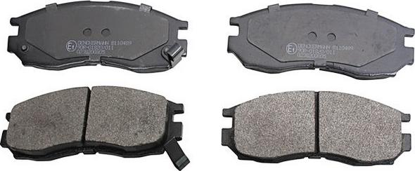 Denckermann B110489 - Brake Pad Set, disc brake www.autospares.lv