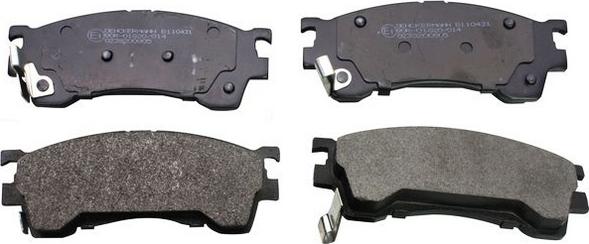 Denckermann B110431 - Brake Pad Set, disc brake www.autospares.lv