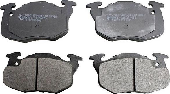 Denckermann B110588 - Brake Pad Set, disc brake www.autospares.lv