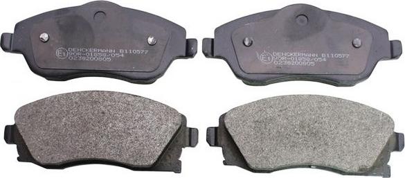 Denckermann B110577 - Brake Pad Set, disc brake www.autospares.lv