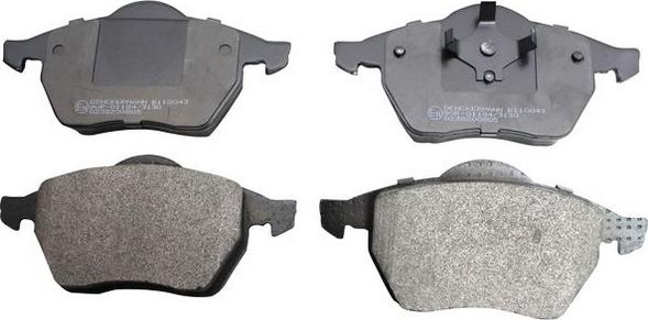 Denckermann B110043 - Brake Pad Set, disc brake www.autospares.lv