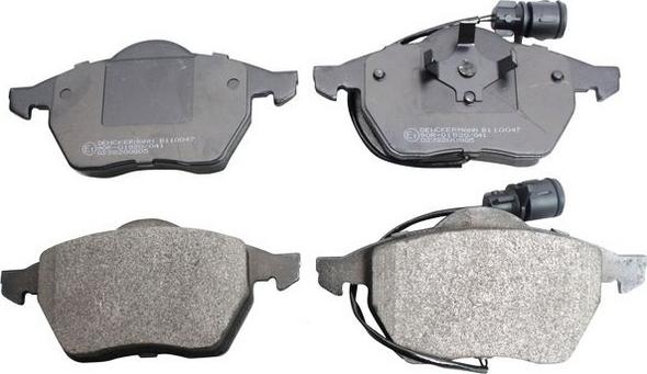 Denckermann B110047 - Brake Pad Set, disc brake www.autospares.lv