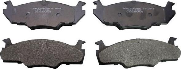 Denckermann B110841 - Brake Pad Set, disc brake www.autospares.lv