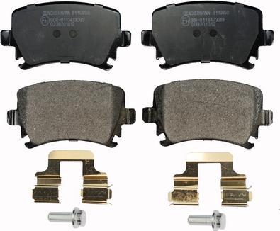 Denckermann B110859 - Brake Pad Set, disc brake www.autospares.lv