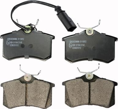 Denckermann B110852 - Brake Pad Set, disc brake www.autospares.lv