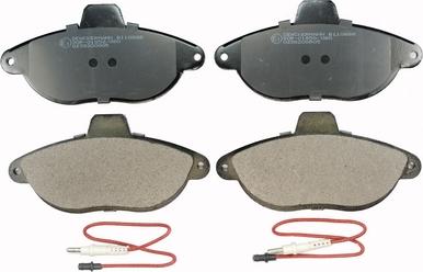 Denckermann B110888 - Brake Pad Set, disc brake www.autospares.lv