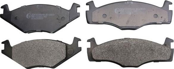 Denckermann B110833 - Brake Pad Set, disc brake www.autospares.lv