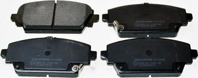 Denckermann B110268 - Brake Pad Set, disc brake www.autospares.lv