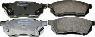 Denckermann B110283 - Brake Pad Set, disc brake www.autospares.lv