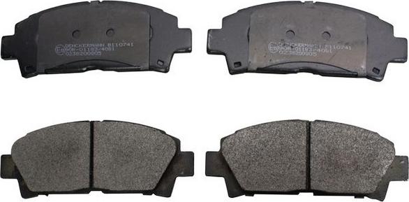 Denckermann B110741 - Brake Pad Set, disc brake www.autospares.lv