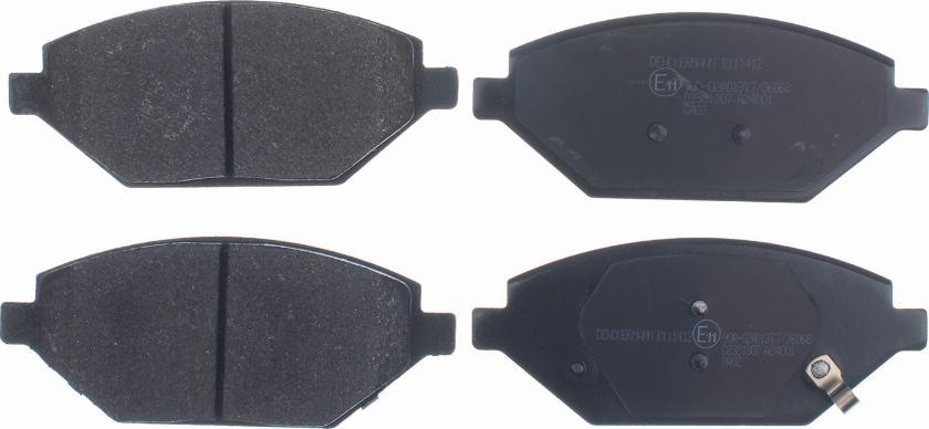 Denckermann B111412 - Brake Pad Set, disc brake www.autospares.lv