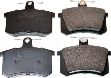 Denckermann B111091 - Brake Pad Set, disc brake www.autospares.lv