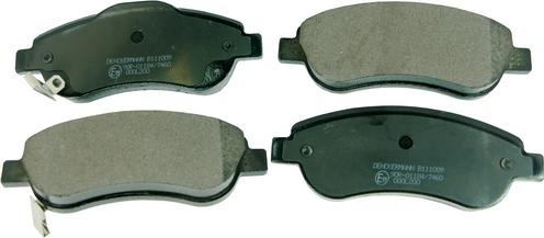 Denckermann B111009 - Brake Pad Set, disc brake www.autospares.lv