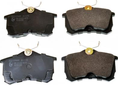 Denckermann B111158 - Brake Pad Set, disc brake www.autospares.lv