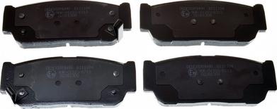 Denckermann B111184 - Brake Pad Set, disc brake www.autospares.lv