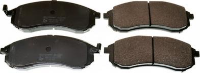 Denckermann B111180 - Brake Pad Set, disc brake www.autospares.lv