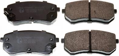 Denckermann B111178 - Brake Pad Set, disc brake www.autospares.lv