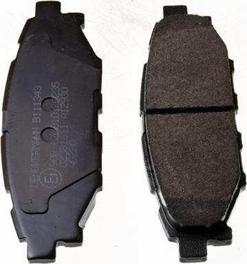 Denckermann B111343 - Brake Pad Set, disc brake www.autospares.lv