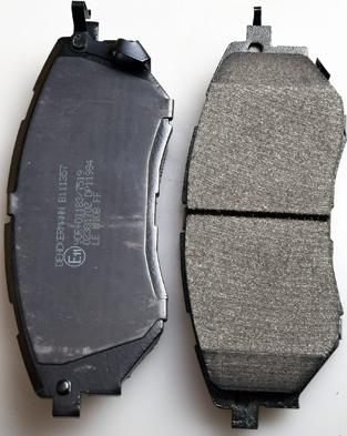 Denckermann B111357 - Brake Pad Set, disc brake www.autospares.lv