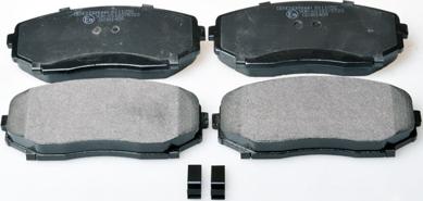 Denckermann B111258 - Brake Pad Set, disc brake www.autospares.lv