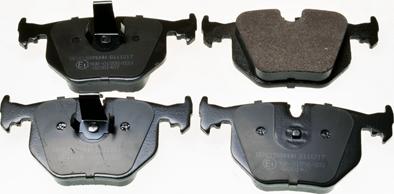 Denckermann B111217 - Brake Pad Set, disc brake www.autospares.lv