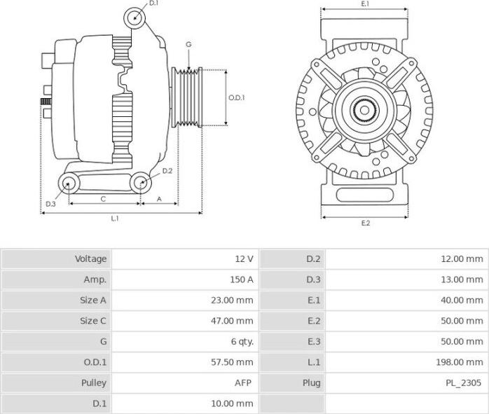 Denso 104210-6120 - Генератор www.autospares.lv