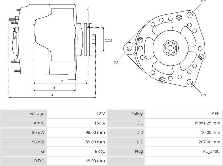 Denso 1042103180 - Ģenerators autospares.lv