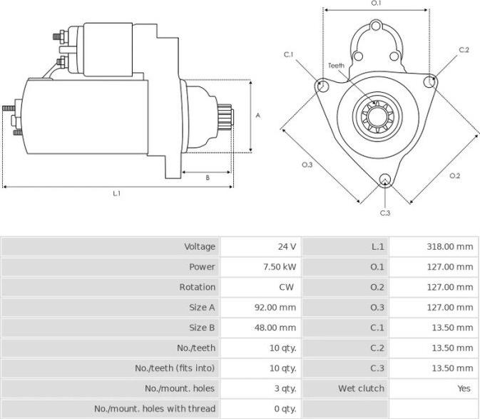 Denso 2280007380 - Enkurs, Starteris www.autospares.lv