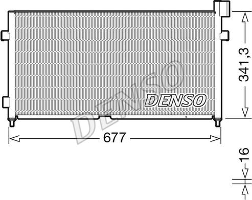 Denso DCN99056 - Kondensators, Gaisa kond. sistēma www.autospares.lv