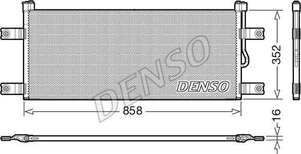 Denso DCN99069 - Condenser, air conditioning www.autospares.lv