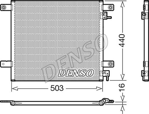 Denso DCN99066 - Kondensators, Gaisa kond. sistēma www.autospares.lv