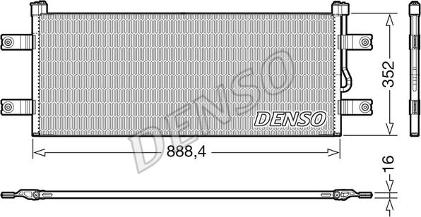 Denso DCN99068 - Конденсатор кондиционера www.autospares.lv