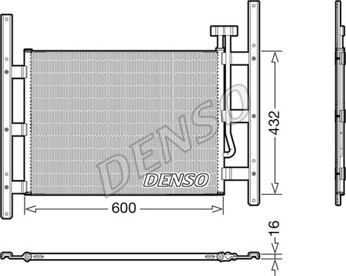 Denso DCN99067 - Kondensators, Gaisa kond. sistēma www.autospares.lv