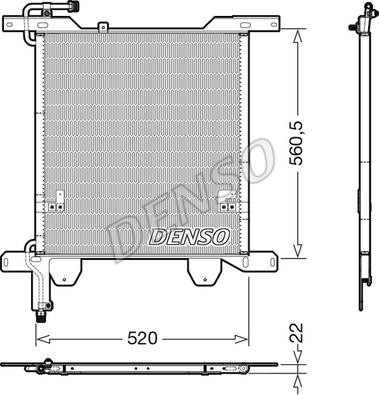 Denso DCN99074 - Kondensators, Gaisa kond. sistēma www.autospares.lv