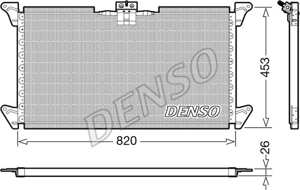 Denso DCN99075 - Kondensators, Gaisa kond. sistēma www.autospares.lv