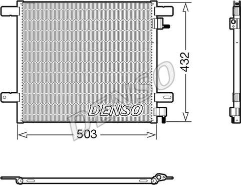 Denso DCN99076 - Kondensators, Gaisa kond. sistēma www.autospares.lv