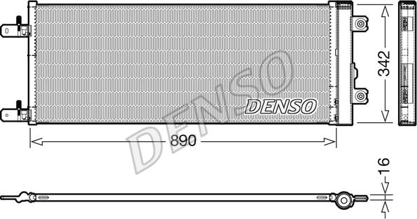 Denso DCN99071 - Kondensators, Gaisa kond. sistēma www.autospares.lv